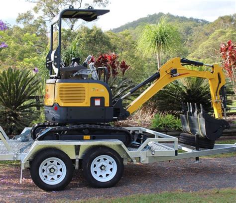 mini excavator and trailer combo|best trailer for mini excavator.